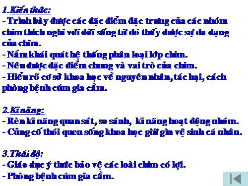 Bài 44. Đa dạng và đặc điểm chung của lớp Chim