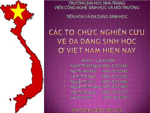 Bài 57. Đa dạng sinh học