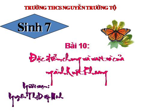 Bài 10. Đặc điểm chung và vai trò của ngành Ruột khoang