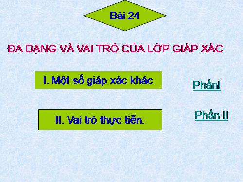 Bài 24. Đa dạng và vai trò của lớp Giáp xác