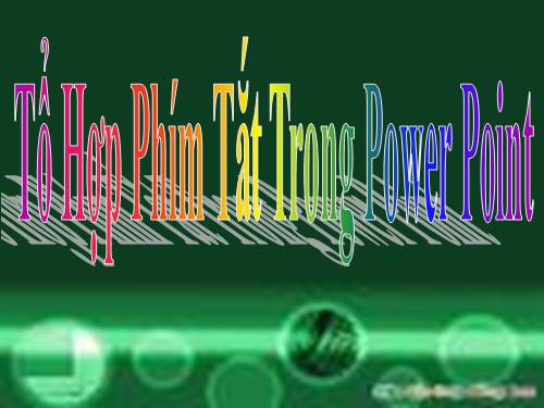 phim tat trong power point