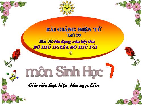 Bài 48. Đa dạng của lớp Thú: Bộ Thú huyệt, bộ Thú túi