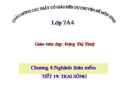 Bài 18. Trai sông
