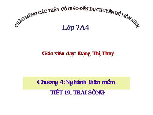 Bài 18. Trai sông