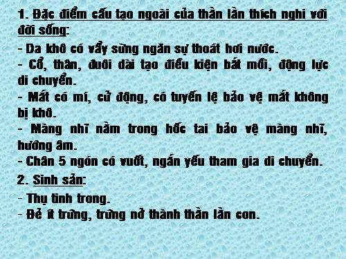 Bài 39. Cấu tạo trong của thằn lằn