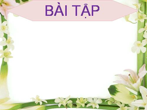 Bài tập phần HKI lớp 8