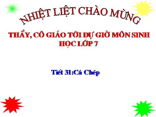 Bài 31. Cá chép