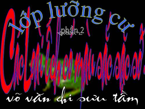 LƯƠNG CƯ P2