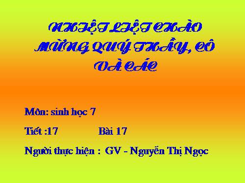 Bài 17. Một số giun đốt khác và đặc điểm chung của ngành Giun đốt