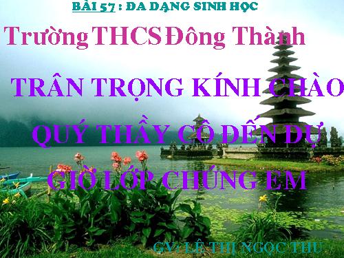 Bài 57. Đa dạng sinh học