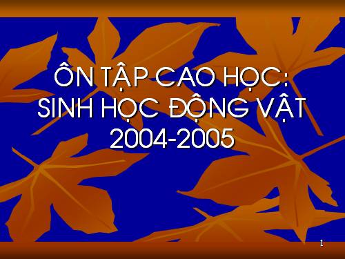 sinh ly dong vat