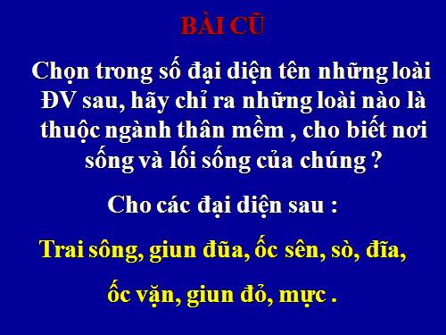Bài 21. Đặc điểm chung và vai trò của ngành Thân mềm