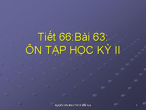 Bài 63. Ôn tập