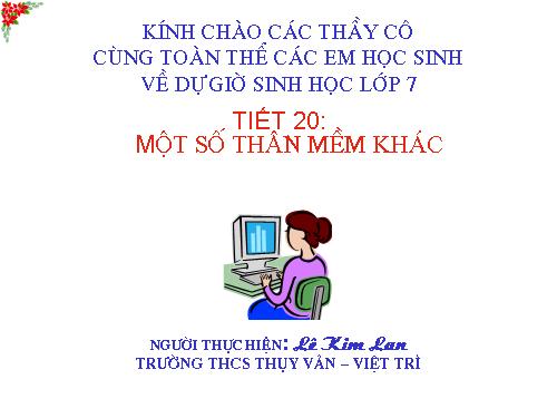 Bài 19. Một số thân mềm khác