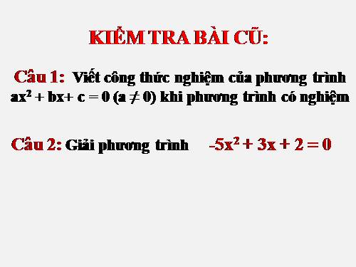 Chương IV. §6. Hệ thức Vi-ét và ứng dụng