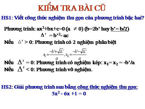 Các bài Luyện tập