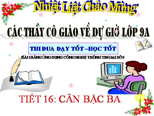 Chương I. §9. Căn bậc ba
