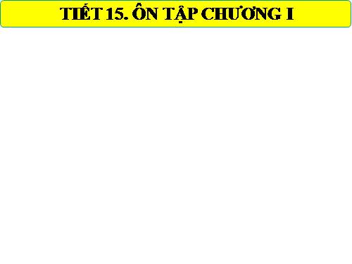 Ôn tập Chương I. Căn bậc hai. Căn bậc ba