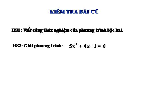 Chương IV. §5. Công thức nghiệm thu gọn