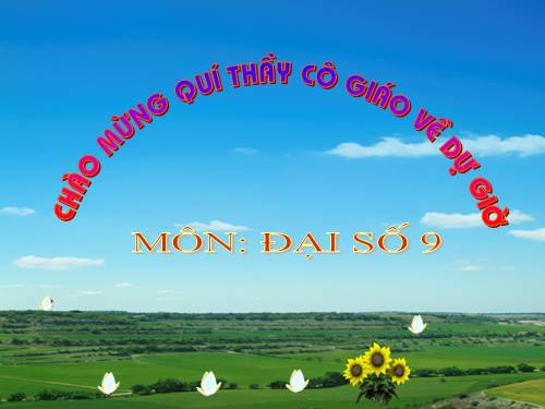 Chương IV. §7. Phương trình quy về phương trình bậc hai