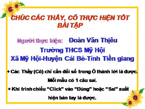 Bai tập trác nghiệm đúng sai