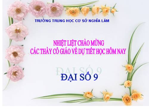 Chương II. §5. Hệ số góc của đường thẳng y = ax + b (a ≠ 0)