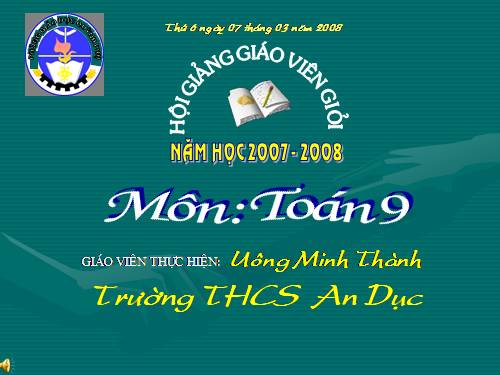 Chương IV. §3. Phương trình bậc hai một ẩn