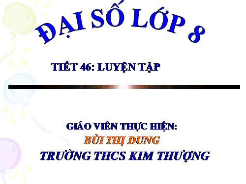 Các bài Luyện tập