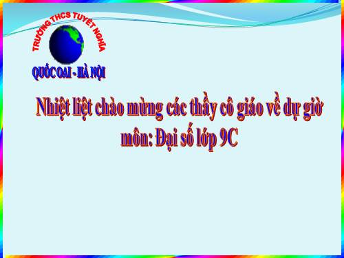 Chương II. §4. Đường thẳng song song và đường thẳng cắt nhau