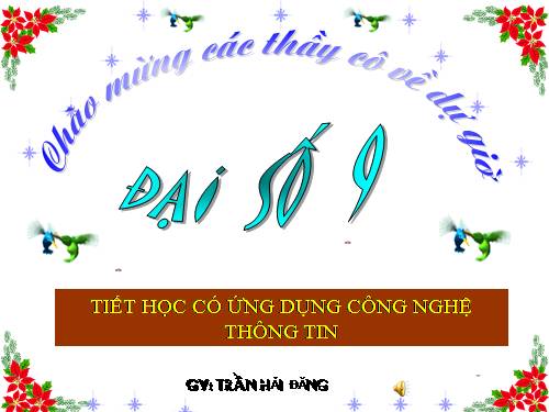 Chương II. §4. Đường thẳng song song và đường thẳng cắt nhau