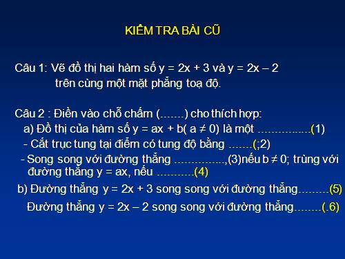 Chương II. §4. Đường thẳng song song và đường thẳng cắt nhau
