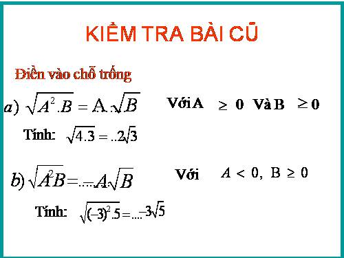 Chương I. §6. Biến đổi đơn giản biểu thức chứa căn thức bậc hai