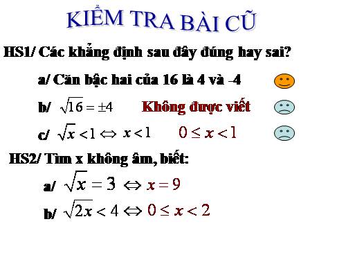 Chương I. §2. Căn thức bậc hai và hằng đẳng thức căn bậc hai của A² = |A|