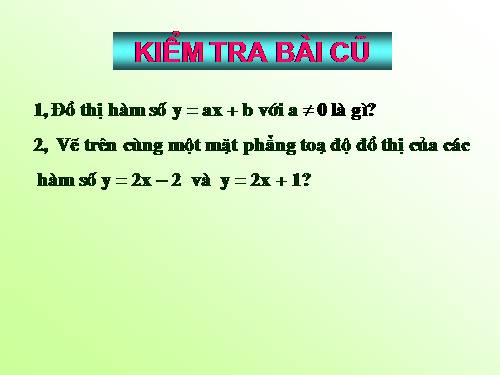 Chương II. §4. Đường thẳng song song và đường thẳng cắt nhau