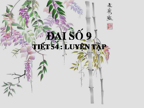 Các bài Luyện tập