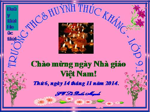 Chương II. §5. Hệ số góc của đường thẳng y = ax + b (a ≠ 0)