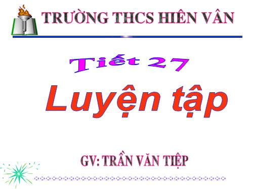 Chương II. §5. Hệ số góc của đường thẳng y = ax + b (a ≠ 0)