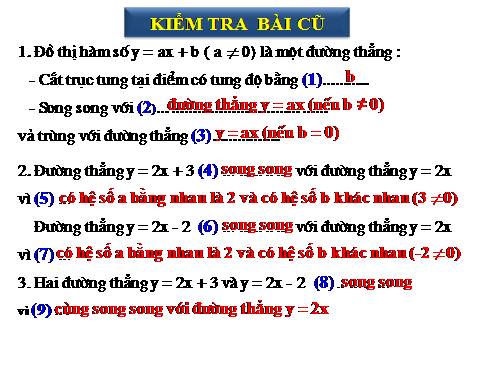 Chương II. §4. Đường thẳng song song và đường thẳng cắt nhau
