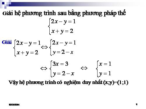 Chương III. §4. Giải hệ phương trình bằng phương pháp cộng đại số