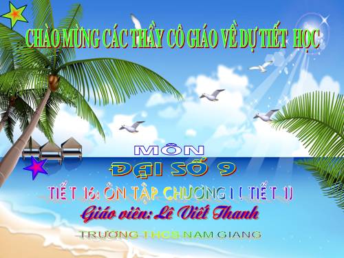 Ôn tập Chương I. Căn bậc hai. Căn bậc ba