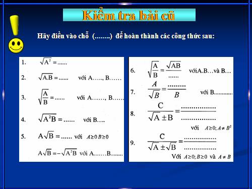Chương I. §8. Rút gọn biểu thức chứa căn thức bậc hai