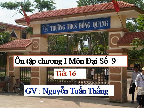 Ôn tập Chương I. Căn bậc hai. Căn bậc ba