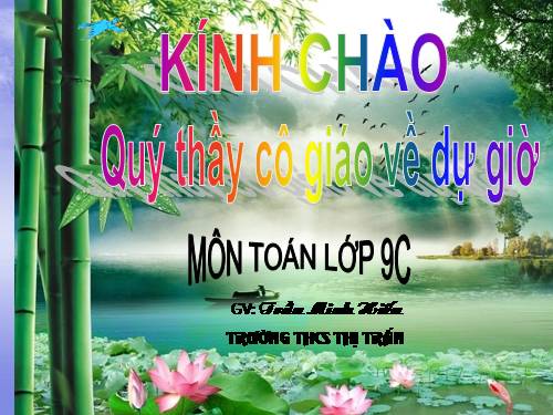 Chương IV. §7. Phương trình quy về phương trình bậc hai
