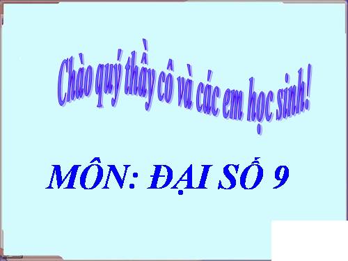 Chương IV. §7. Phương trình quy về phương trình bậc hai
