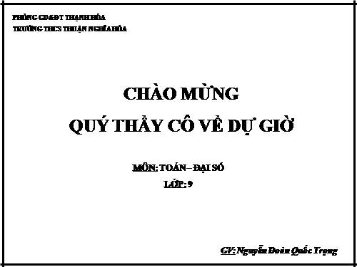 Chương IV. §5. Công thức nghiệm thu gọn