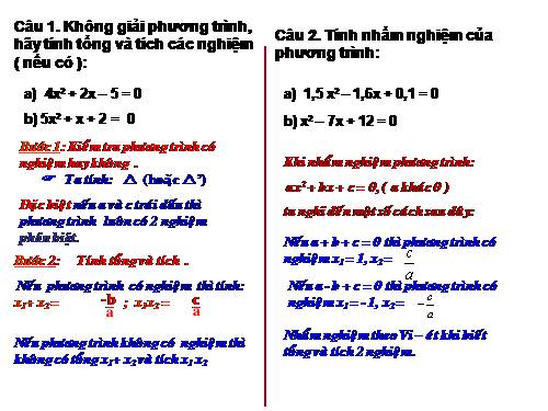 Các bài Luyện tập