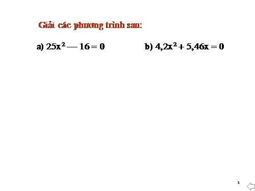 Các bài Luyện tập