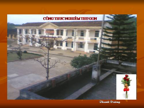 Chương IV. §5. Công thức nghiệm thu gọn