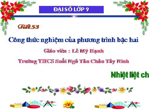 Chương IV. §4. Công thức nghiệm của phương trình bậc hai