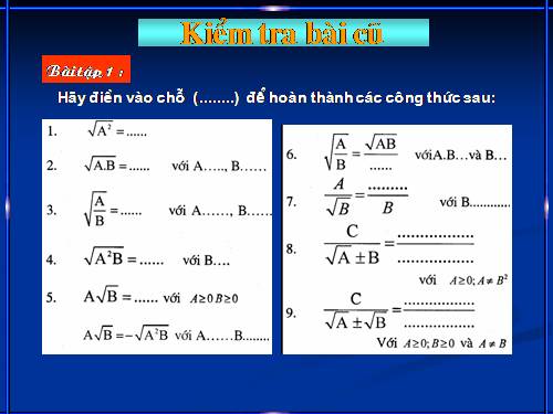 Chương I. §8. Rút gọn biểu thức chứa căn thức bậc hai